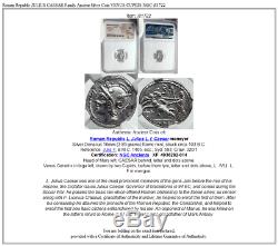 Roman Republic JULIUS CAESAR Family Ancient Silver Coin VENUS CUPIDS NGC i81722