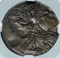 Roman Republic MEDUSA & AURORA Ancient Silver Roman 47BC Rome Coin NGC i88366