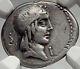 Roman Republic Rome 90bc Rome Apollo Horse Racing Ancient Silver Coin Ngc I61953