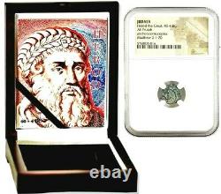 Roman Ruler Herod I The Great Coin, NGC Certified With Beautiful Wood Box, Story