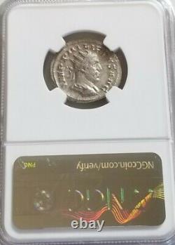 Roman Saecular Games Philip I Double-Denarius NGC AU Ancient Silver Coin