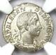 Roman Severus Alexander Ar Denarius Coin 222-235 Ad Certified Ngc Ms (unc)