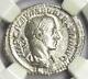 Roman Severus Alexander Ar Denarius Coin 222-235 Ad Ngc Ms (unc) Condition