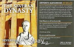 Roman Silver Denarius of Severus Alexander Coin NGC Certified AU With Story