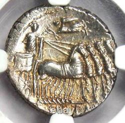 Roman Sulla L. Man Torquatus AR Denarius Coin 82 BC Certified NGC AU Rare
