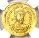 Roman Theodosius Ii Av Solidus Gold Coin 402-450 Ad Ngc Choice Au 5/5 Strike