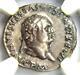 Roman Titus Ar Denarius Coin 79-81 Ad Certified Ngc Choice Xf Condition