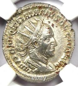 Roman Trajan Decius AR Double Denarius Coin 249-251 AD Certified NGC MS (UNC)