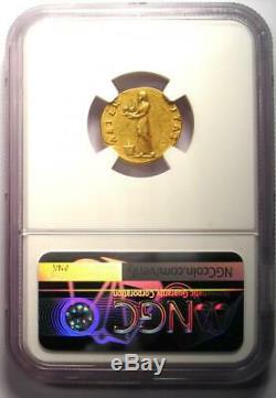Roman Vespasian Gold AV Aureus Coin 69-79 AD Certified NGC Choice VF (Very Fine)