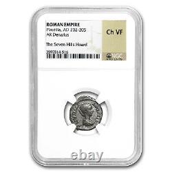 Rome AR Denarius Plautilla (202-205 AD) VF NGC (Random Coin)
