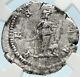 Septimius Severus Authentic Ancient 207ad Silver Roman Coin Africa Ngc I83587