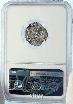 SEPTIMIUS SEVERUS Authentic Ancient 207AD Silver Roman Coin AFRICA NGC i83587