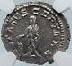 Septimius Severus Sacrificing At Altar 207ad Rome Silver Roman Coin Ngc I85408