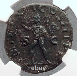 SEVERUS ALEXANDER 233AD Rome Sestertius Sol Ancient Roman Coin NGC VF i60270