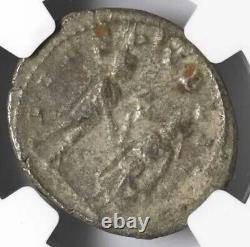 Saloninus Caesar AD 258-260, ROMAN EMPIRE Silver Bi Double Denarius Coin, NGC VF