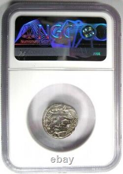 Sextus Pompey Magnus AR Denarius Silver Roman Coin 48 BC Certified NGC Fine