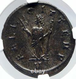 TACITUS Authentic Ancient 275AD Genuine Original Roman Coin FELICITAS NGC i82901