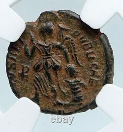 THEODOSIUS I the GREAT Authentic Ancient CHRISTIAN 388AD Roman Coin NGC i89514