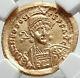 Theodosius Ii Authentic Ancient 442ad Gold Solidus Roman Coin Ngc Ms I82355