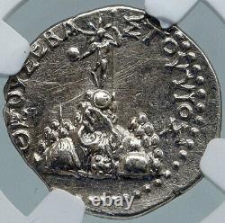 TIBERIUS Authentic Ancient 17AD Caesarea Cappadocia Silver Roman Coin NGC i87796