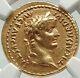 Tiberius Authentic Ancient Timeof Jesus 15ad Biblical Gold Roman Aureus Coin Ngc