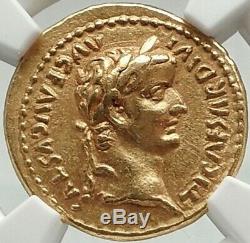 TIBERIUS Authentic Ancient TIMEof JESUS 15AD BIBLICAL GOLD Roman Aureus Coin NGC