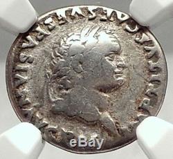TITUS Authentic Ancient 79AD Silver Roman Coin JUDAEA CAPTA CAPTIVE NGC i72949