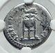 Titus Authentic Ancient 80ad Genuine Silver Roman Coin Tripod Dolphin Ngc I81401