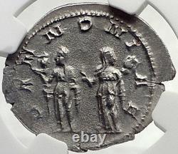 TRAJAN DECIUS Authentic Ancient Silver Roman 250AD Rome Coin PANNONIA NGC i70156