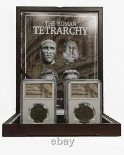 The Roman TetrarchyA Collection of Four NGC-Slabbed Coins With Display Box