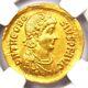 Theodosius I Av Solidus Gold Roman Coin 379-395 Ad Certified Ngc Choice Xf Ef