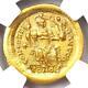 Theodosius Ii Av Solidus Gold Roman Empire Coin 402-450 Ad Ngc Choice Xf (ef)