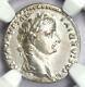 Tiberius Ar Denarius Silver Tribute Penny Roman Coin 14-37 Ad Ngc Choice Au