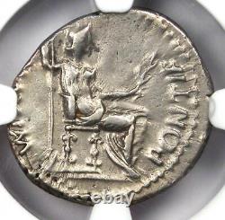Tiberius AR Denarius Silver Tribute Penny Roman Coin 14-37 AD NGC Choice VF