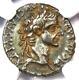 Tiberius Ar Denarius Silver Tribute Penny Roman Coin 14-37 Ad Ngc Xf (ef)