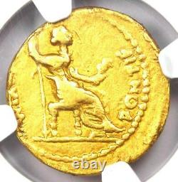 Tiberius AV Aureus Gold Ancient Roman Coin 14-37 AD Certified NGC Choice Fine