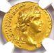 Tiberius Gold Av Aureus Gold Ancient Roman Coin 14-37 Ad Certified Ngc Xf (ef)