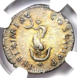 Titus AR Denarius Silver Ancient Roman Coin 79-81 AD Certified NGC XF (EF)
