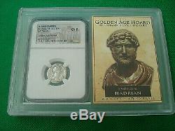 Trajan 98-117 AD Roman Empire NGC Fine Golden Age Hoard Roman Silver Coin