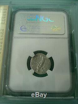 Trajan 98-117 AD Roman Empire NGC Fine Golden Age Hoard Roman Silver Coin