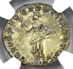 Trajan AR Denarius Silver Roman Empire Coin 98-117 AD Certified NGC AU