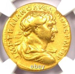 Trajan AV Aureus Gold Roman Coin 98-117 AD Certified NGC VF Rare
