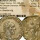 Trajan Decius Rare'veritas Avg' Ngc Choice Au. Ric 28b Roman Empire Silver Coin