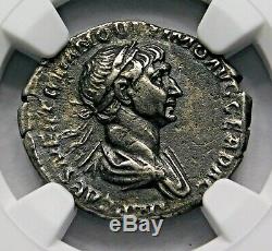 Trajan. Outstanding Denarius circa 103-111 AD. Ancient Roman Silver Coin