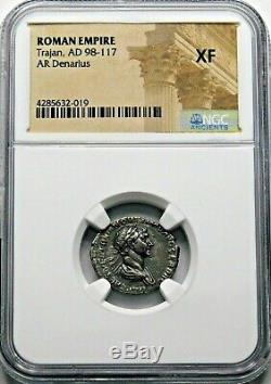 Trajan. Outstanding Denarius circa 103-111 AD. Ancient Roman Silver Coin