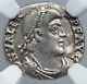 Valens Authentic Ancient 364-8ad Trier Silver Siliqua Old Roman Coin Ngc I89134