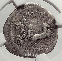 VERCINGETORIX enemy of JULIUS CAESAR 48BC Silver Roman Republic Coin NGC i62472