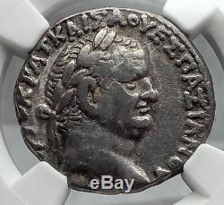 VESPASIAN 69AD Ancient Silver Roman Tetradrachm Coin Antioch Eagle NGC i60112