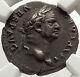 Vespasian 74ad Rome Authentic Ancient Silver Roman Coin Money God Ngc Xf I67617