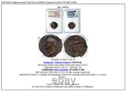 VESPASIAN Authentic Ancient 74AD Rome OLD ANTIQUE Roman Coin AEQUITAS NGC i89468